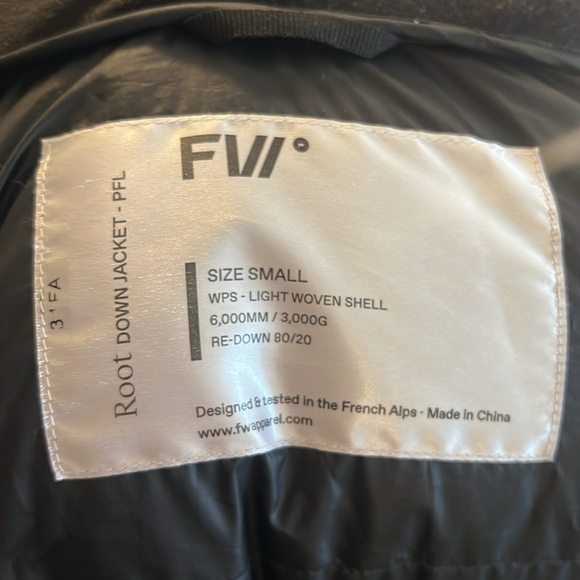 FW Root Down Jacket — men’s small - Picture 3 of 3